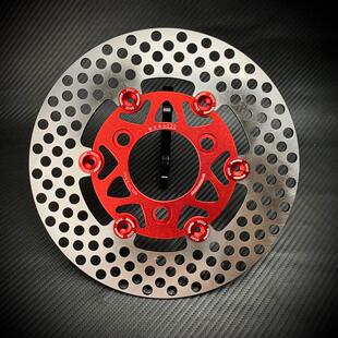 适用佛兰多改装220浮动大孔飞机碟刹车盘7I.0孔距电摩小牛N1S九号