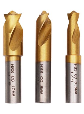 3pcs HSS CO Rotary Spot Weld Cutter Sawtooth PoSint Drill Bi