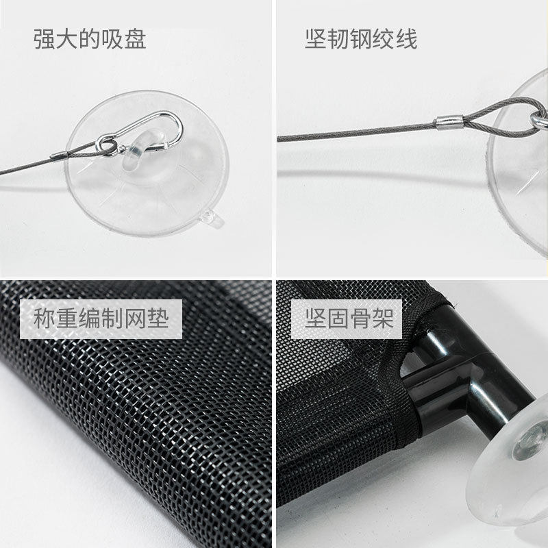 现货速发猫e吊床挂式挂床挂篮猫窝猫咪窗户秋千吸盘式挂窝窗台玻