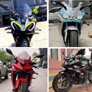 适用春风450SR赛600铃木GSX250忍者J400等定风翼侧板扰流板导流罩