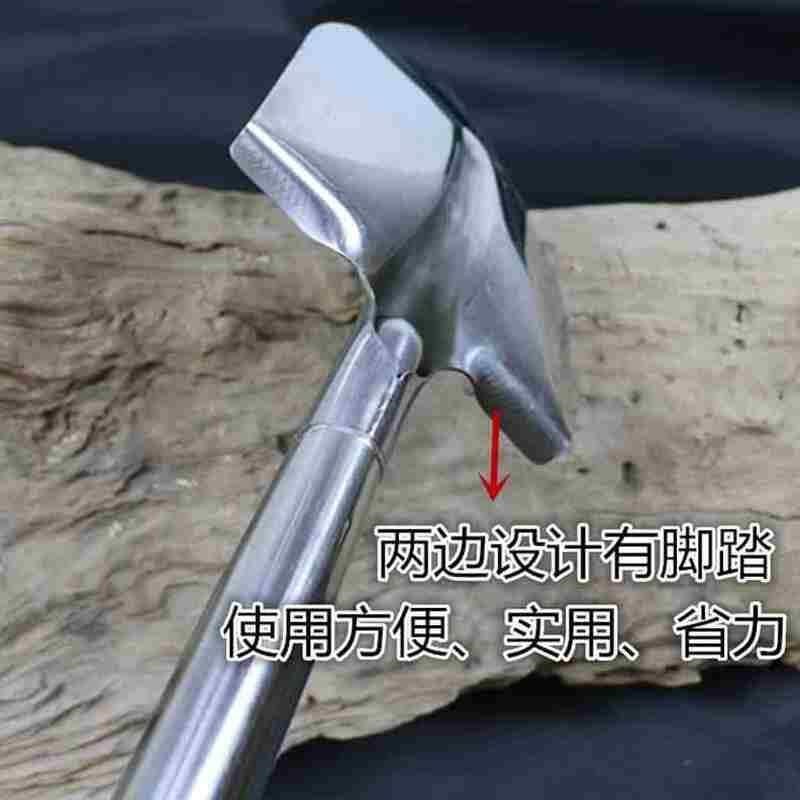 现货速发园艺种花松土工具不锈钢z铲子花铲铁铲H 户外农用尖头小