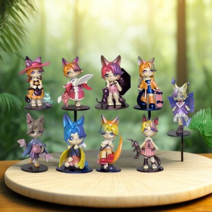 完美时光猫之精灵系列盲盒潮玩手办玩具摆件可爱公仔西卡莉 正版