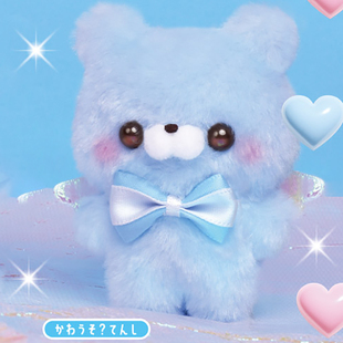 喵喵预订大喊真品斑点彩色小动物Gashapon兔子猫娃娃吊坠天使魔鬼