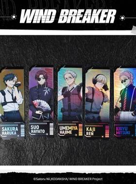 喵喵预订 WIND BREAKER 防风铃 特工系列盲抽镭射票 周边