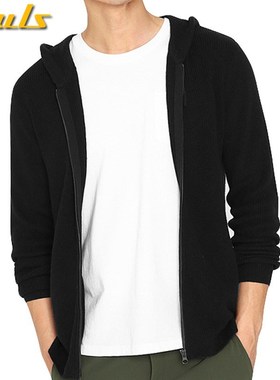 Hooded sweater jacket coat men AutumIn winter knitted male s