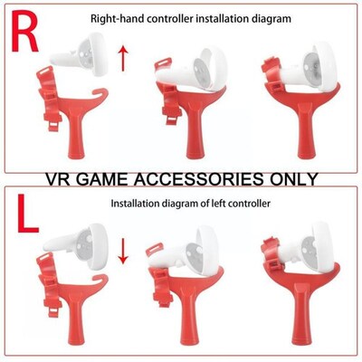 VR Conctroller Paddle Handle Table Tennis Racket Grip For Oc