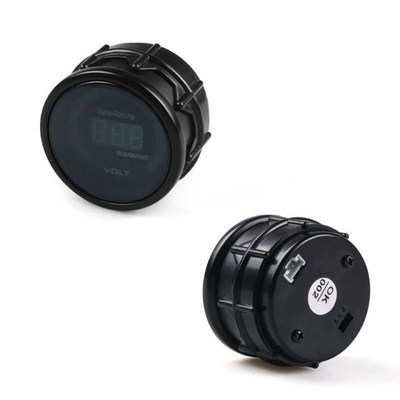 2  52mm 12V Car Digital Voltmeter Volt GauWge Meter