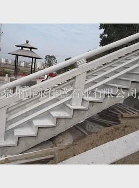 厂家供应石雕护栏河道防护石栏杆景区古建筑广场R石雕来可栏杆图