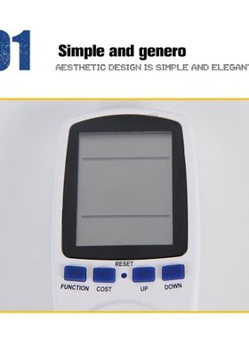 EU US UK Plug Socket Digital Voltage Wattmeter PowVer Consum