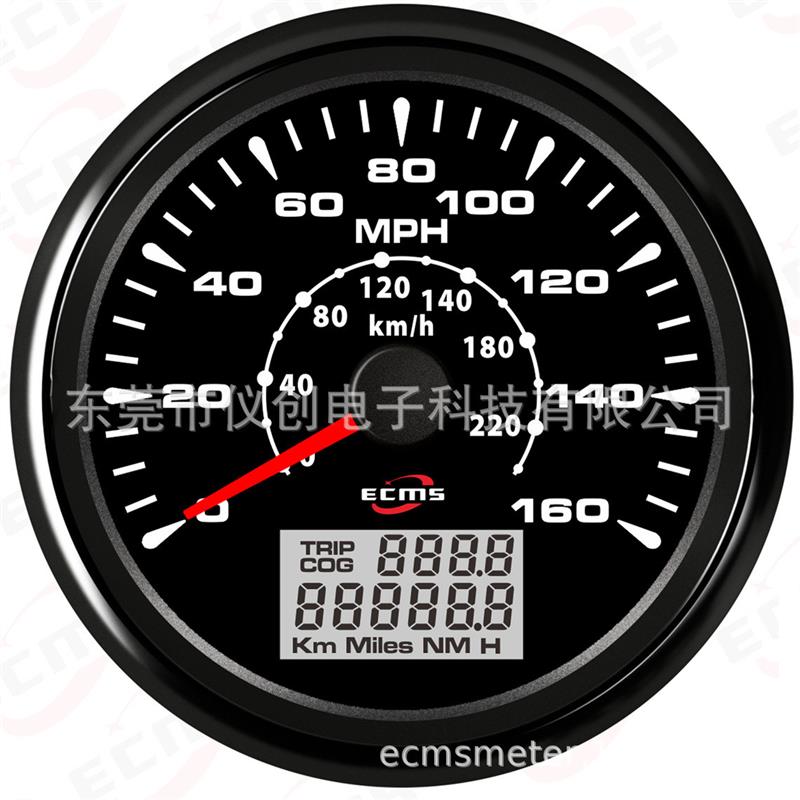 85mmGPS速度表160MPH 多彩背光  316L不锈钢
