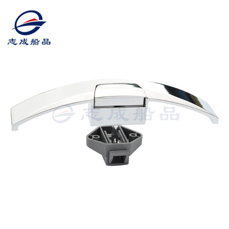 弧形按压锁柜门锁抽屉锁橱柜D锁船舶房车家居五金配件