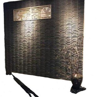 仿古一体鱼鳞窗花 装饰立瓦 小青K瓦 围墙装饰瓦 一体瓦