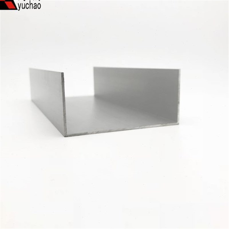 铝合金u型槽包边条105x50xy2玻璃卡槽u形铝槽铝合金型材边框u槽铝