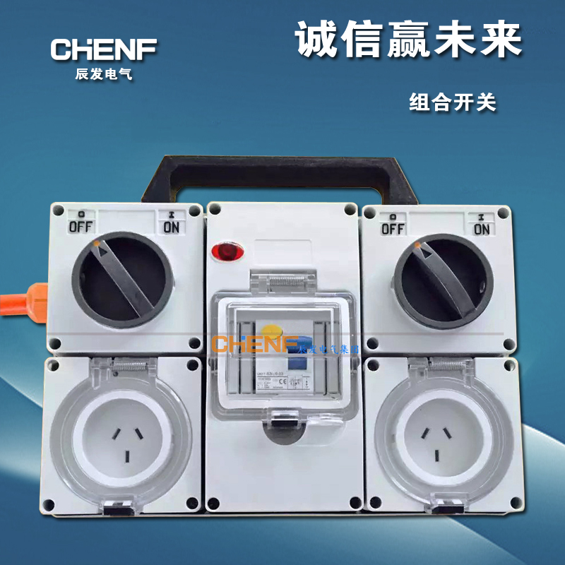 户外防雨插座开关澳标防水组合插座C箱配电箱花园多功能别墅电源1