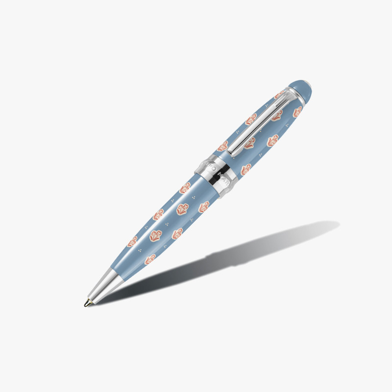 【新品】意大利CAMPO MARZIO凯博马尔兹插画手绘圆珠笔塞纳花房口袋笔高档金属手账签字笔学生新年礼物