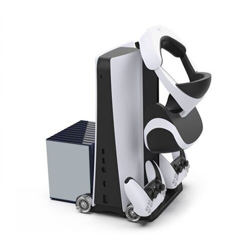 Multi-functional Goamepad Cooling Fan Stand for PS5 Digital