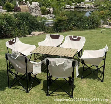 工厂户外折叠椅子便携式露营野餐折叠椅户外用品蛋卷桌月亮椅,户外/登山/野营/旅行用品,户外椅子凳子,淘宝优惠券,粉丝福利购,淘宝优惠卷