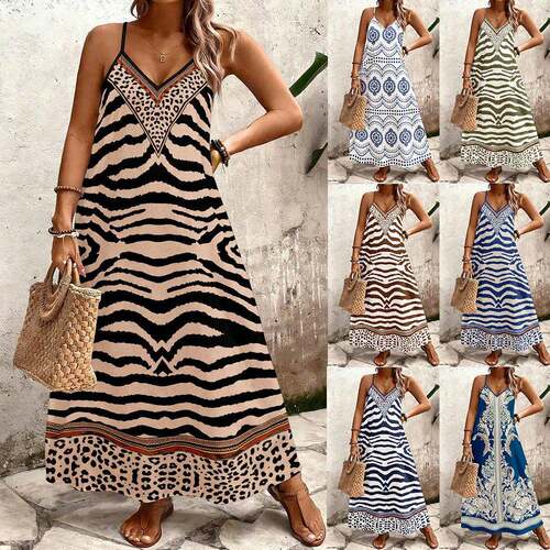 Women's Zebra Stripe Print Tie Shoulder Up