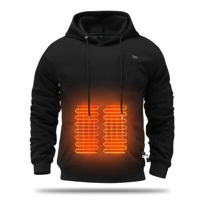 Unisex Pullover Heated Hoodie Sweatshirt Warm Hooded Heating