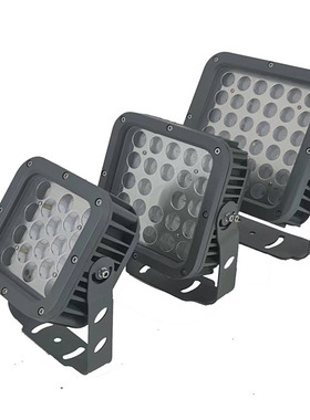 户外LED投光灯外壳12W18W24W36W48W54W72W方形射灯外壳铝压铸