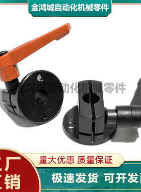 梯形丝杠防转动固定件MTQDB/MTQDM/MTQAB/MTQAM把手锁紧圆法兰型