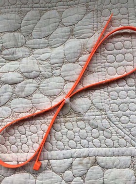 橙色橘色扎带10x920 荧光色桔黄色橘红色桔色捆绑带大号束线带