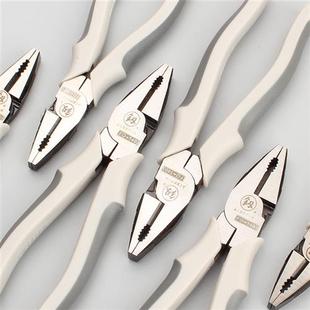 克丝钳子福冈电工钢丝钳拉钢丝钳8寸手钳多功能铗钳老虎钳子釼牌