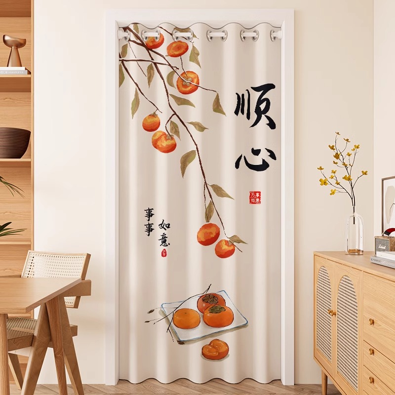 免打孔门帘隔断窗厨房化妆室厕所卧室房间空调挡风遮挡帘2025新款