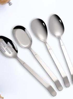 爆款厂家直销不锈钢食堂公勺现货自助餐公用分菜勺酒店分餐勺分菜