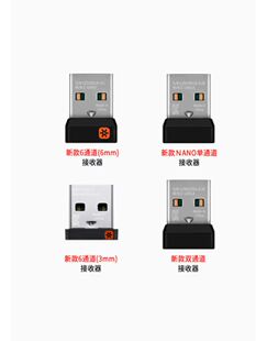 罗技优联无线键盘鼠标套装蓝牙接收器usb适用m280/330/mk275/270