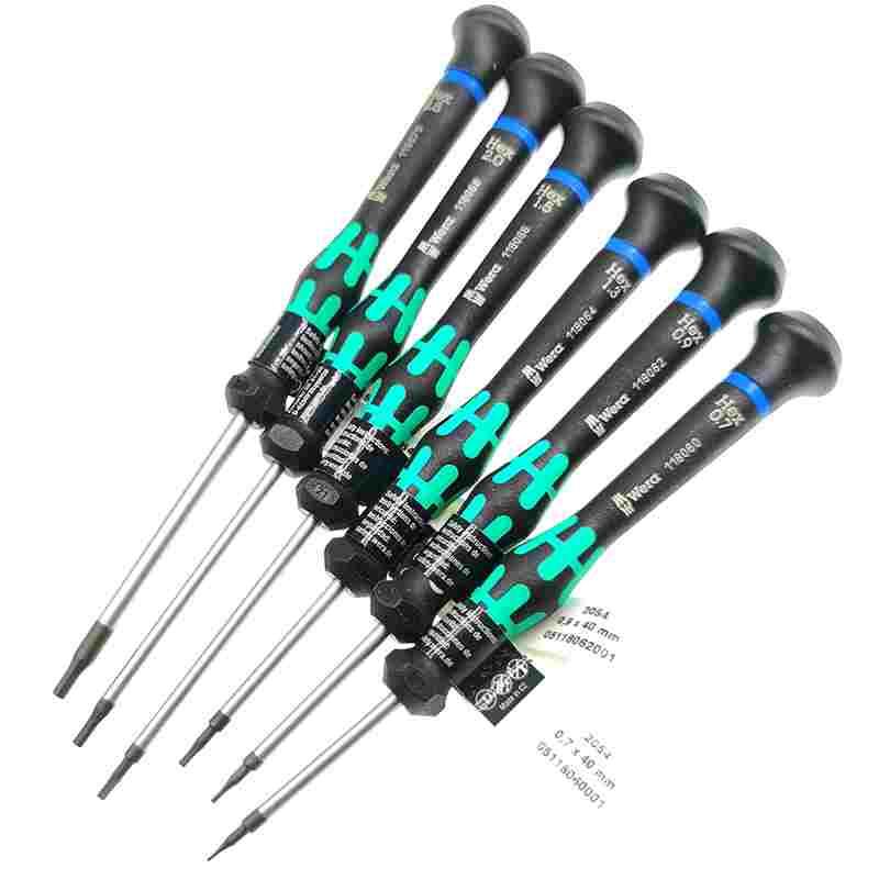 德国WERA维拉英制内六角螺丝刀2054-0.05 1/16  3/32  7/64 0.035