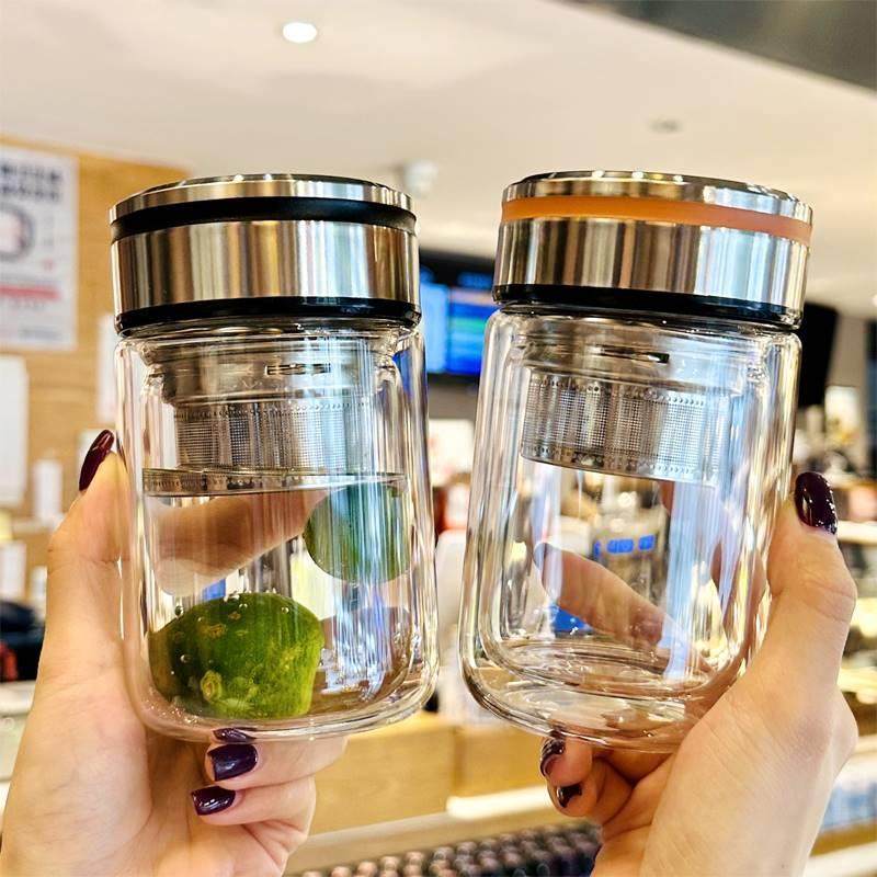 双层玻璃杯茶水分离泡茶杯小巧杯子耐高温高颜值女生办公室喝水杯,标准件/零部件/工业耗材,输送带/传送带,淘宝优惠券,粉丝福利购,淘宝优惠卷
