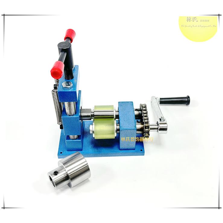 手摇式戒指手镯压弯机 小型戒指手镯卷圆机整形机 金银铜首饰DIY