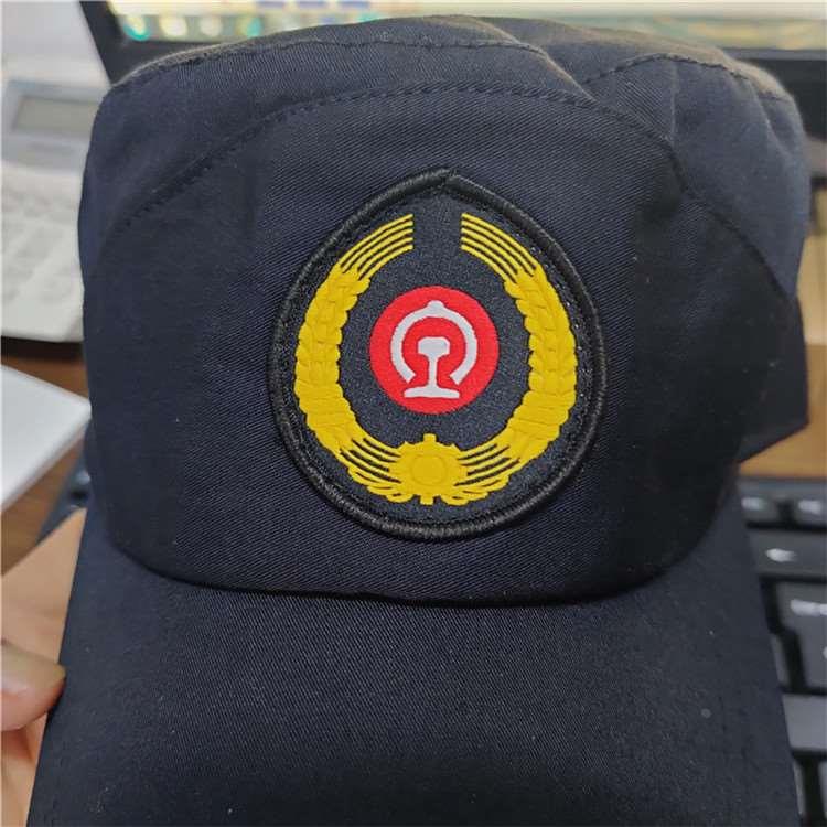 铁路乘务帽 火车司机作业帽 铁路工务帽子 铁路工人作业帽