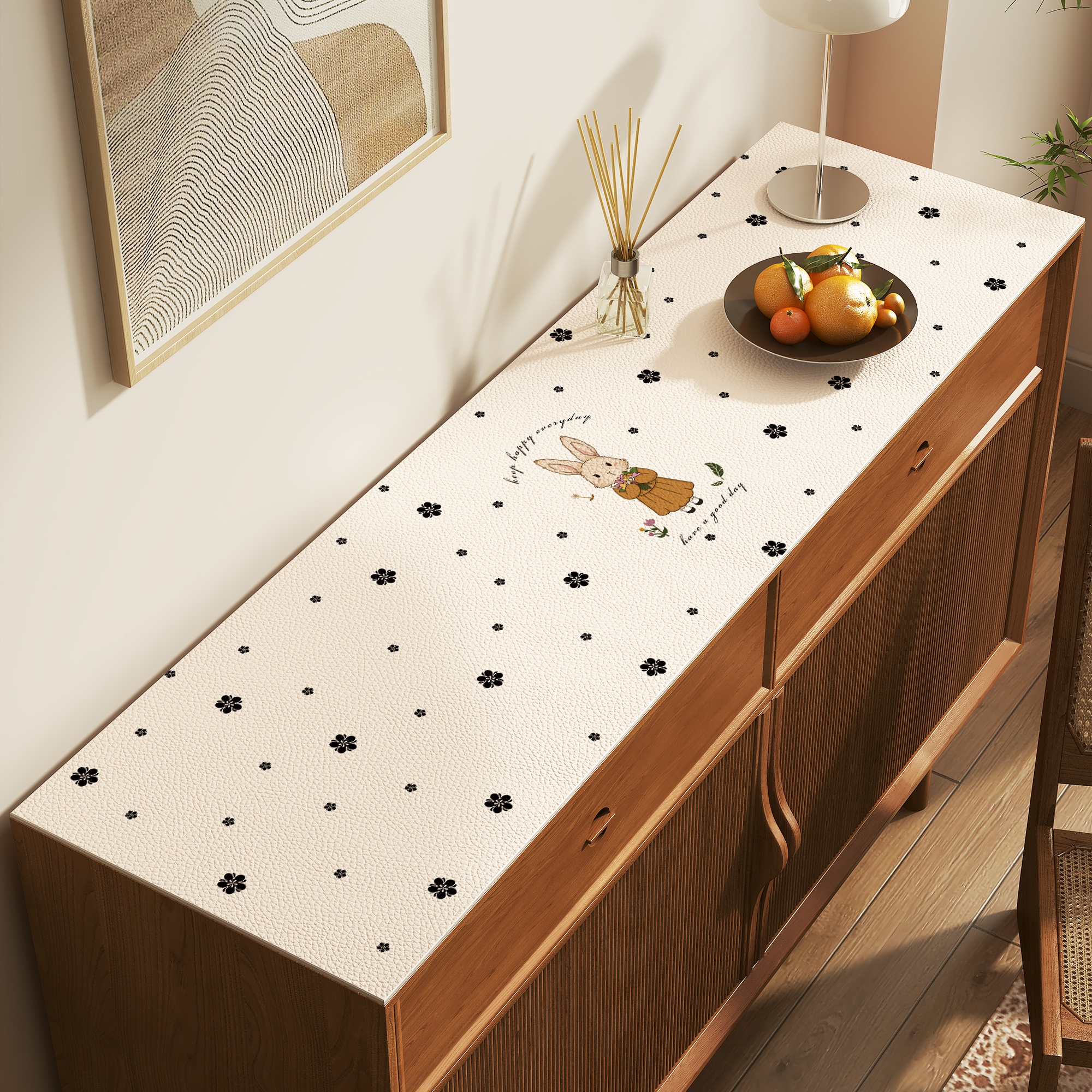 电视柜桌垫鞋柜台面保护垫子桌面防脏盖布免洗防水防油餐边柜桌垫