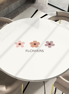 圆桌桌布圆形桌垫茶几垫防水防油免洗防烫pvc软玻璃餐桌台布印花
