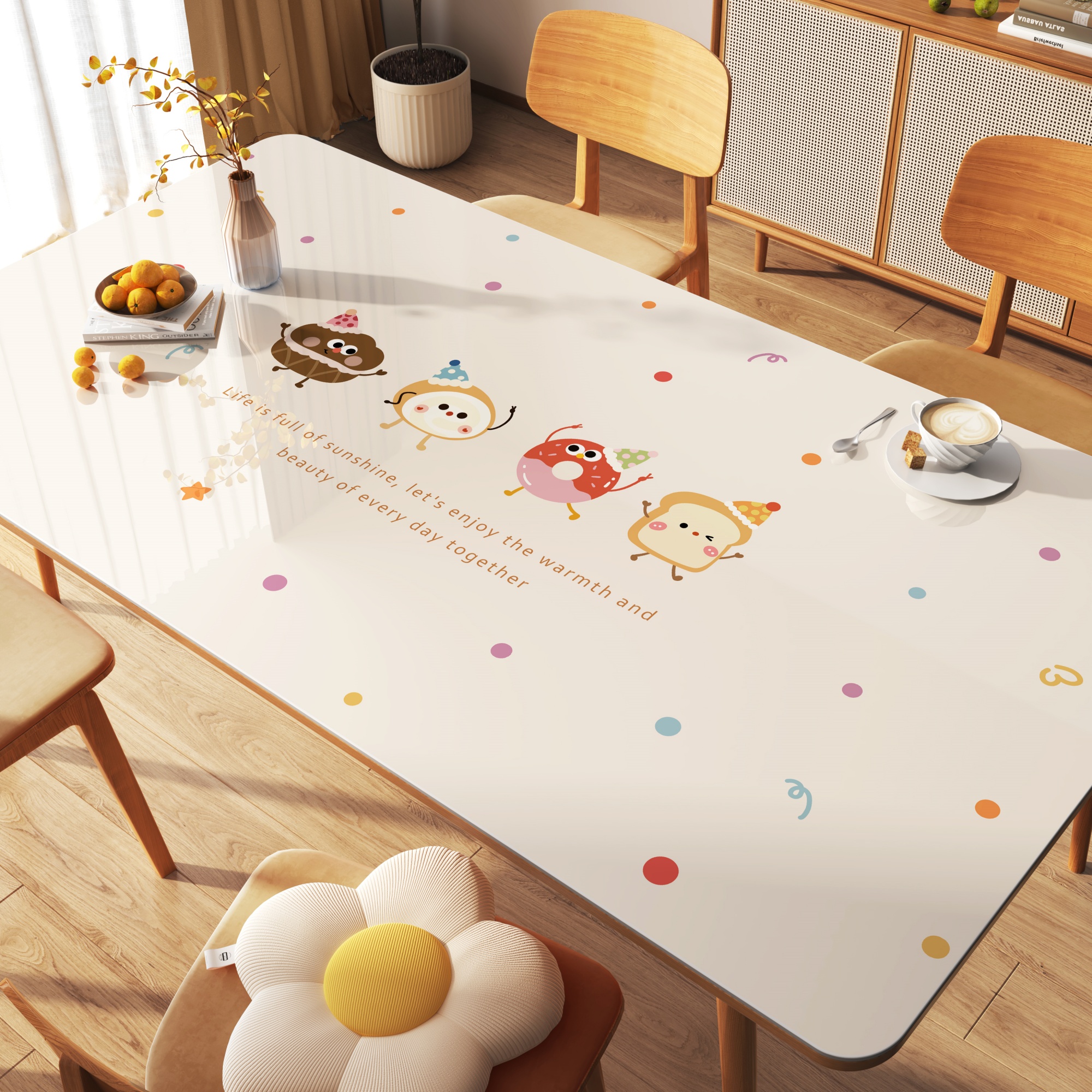 桌布防水防油免洗防烫软玻璃餐桌垫轻奢高级感茶几桌垫桌面保护垫