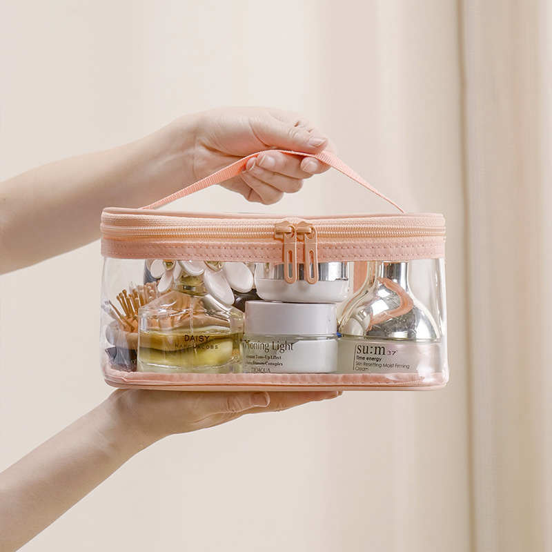 透明化妆包2025新款旅行洗漱包大容量便携收纳袋洗漱包防水手提包