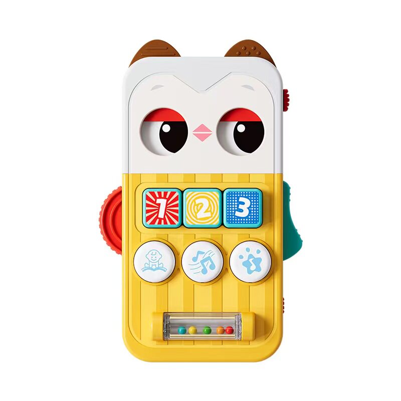 汇乐宝宝仿真手机婴幼儿按压按键声光趣味早教手抓握启蒙玩具礼物