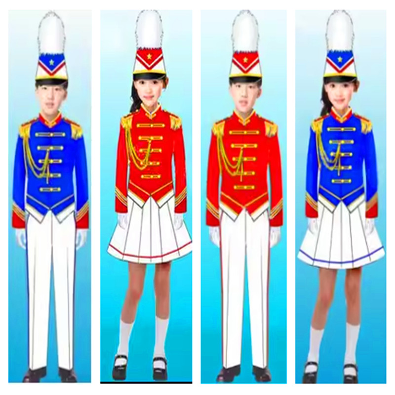 男女鼓手服鼓号服鼓号队服装管乐