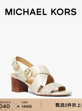 MICHAEL KORS Vera 女士金属饰粗跟凉鞋 跟高5.5cm