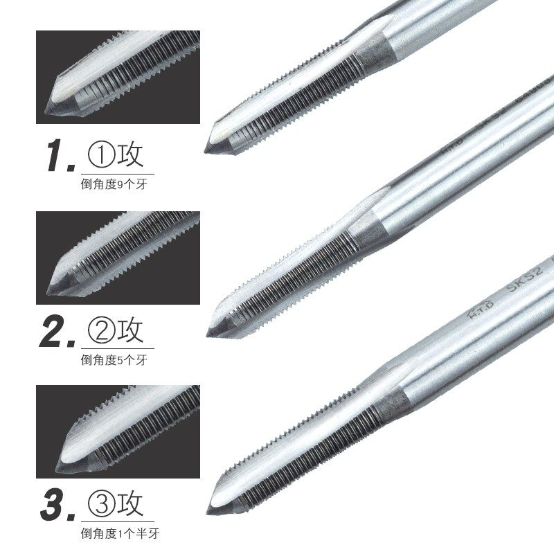 原装进口富士牌M7X1/M8X1/M10X1公制幼牙套装手用丝锥细牙丝攻