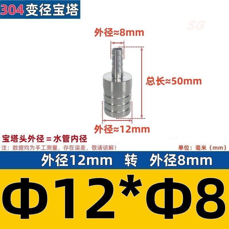 304不锈钢宝塔变径接头异径大小头双头皮接软管双插水嘴4分格林头,个性定制/设计服务/DIY,明信片定制,淘宝优惠券,粉丝福利购,淘宝优惠卷