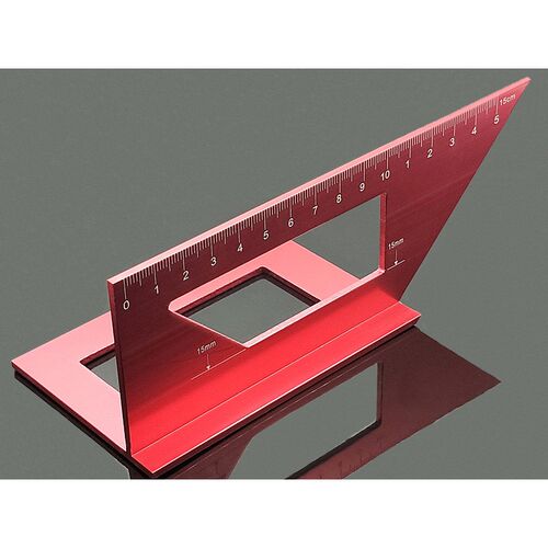 日式木工三角尺 45度斜角90度直角划线尺 加厚铝合金木工角尺直尺
