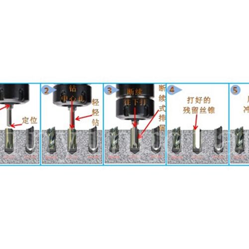 取断丝锥工具 丝锥取出钻 断丝攻去除器 断锥取出器硬质合金钻头