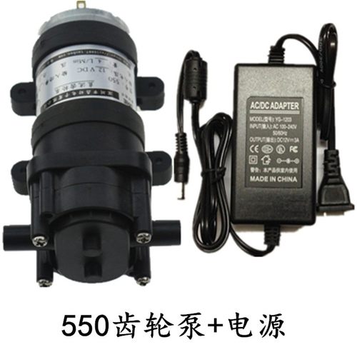 550齿轮泵12V自吸泵耐高温化工泵循环抽油水泵24V微型高压叶轮泵