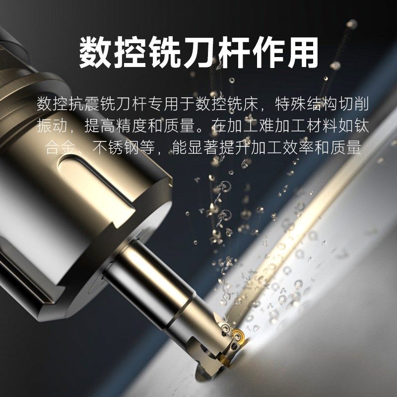 数控铣刀杆R5R6抗震刀杆防震EMRW直角圆鼻立铣刀盘RPMT刀片EMR R4