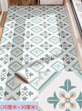 地板贴自粘阳台防水防滑地面PVCC地贴耐磨地砖仿瓷砖装饰神器改造
