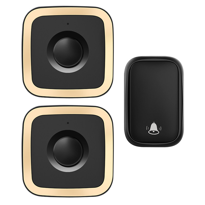 门铃无线家用不用电池电子遥控门玲超远距离智能门铃一拖二一呼叫