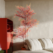 北欧ins风仿真植物o盆栽南天竹客厅室内大型装 饰造景假绿植盆景